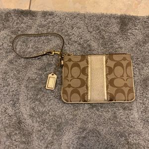 Small coach wristlet
